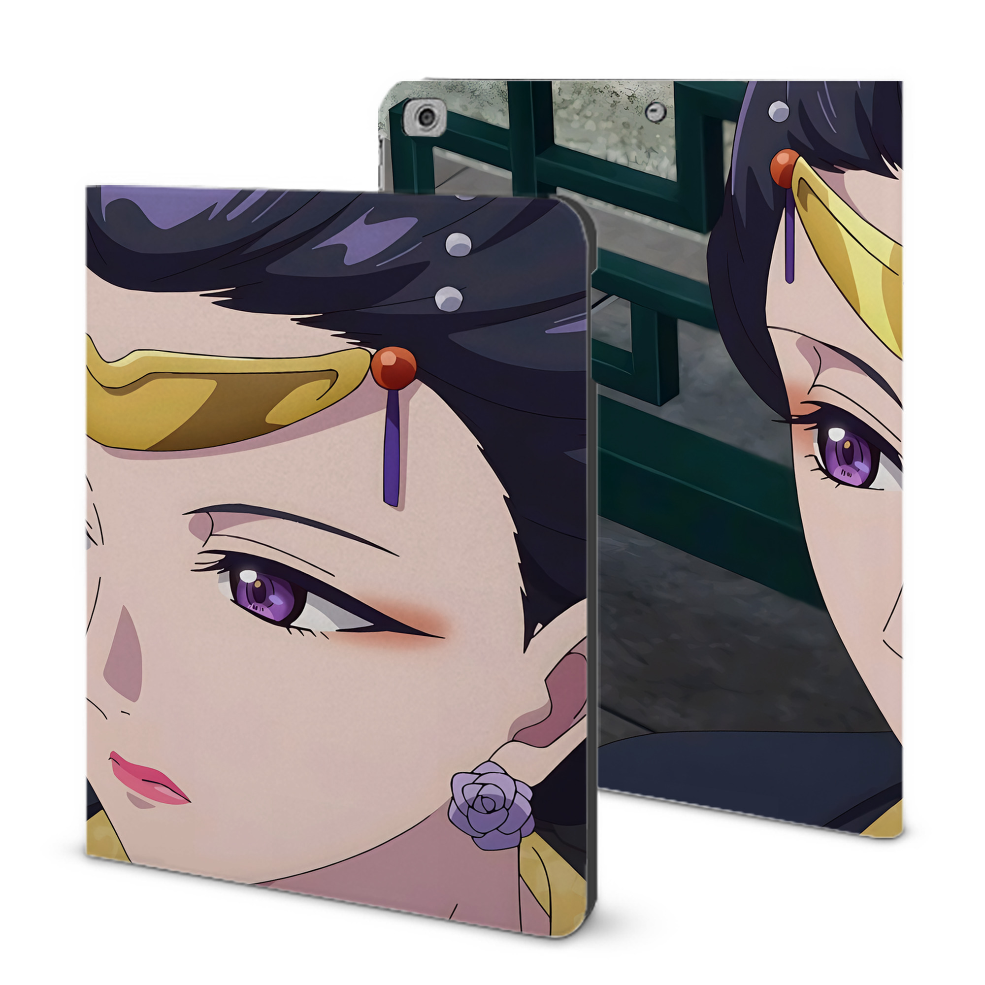 （画像用） 薬屋のひとりごと The Apothecary Diaries IPad ケース ブック型 PUレザー TPU 耐衝撃 軽量 薄型 ペン収納なし 全面保護 IPad 各モデル対応